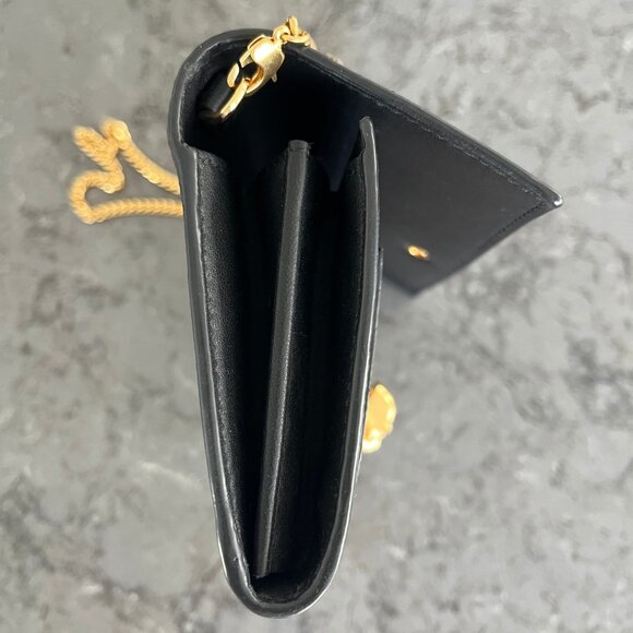 ALEXANDER MCQUEEN GOLD CALF LEATHER SKULL WOC - Picture 3 of 6